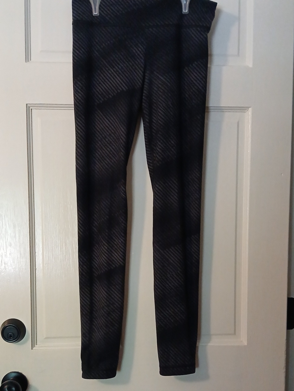 Under Armour Black Diagonal-Pattern Jeggings